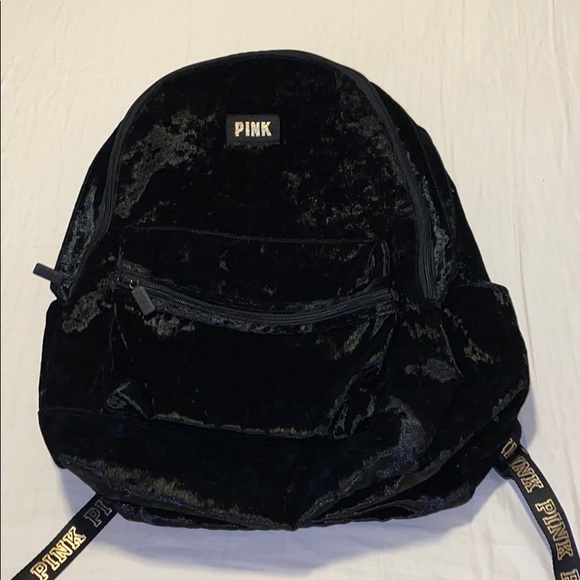 PINK VELVET BACKPACK